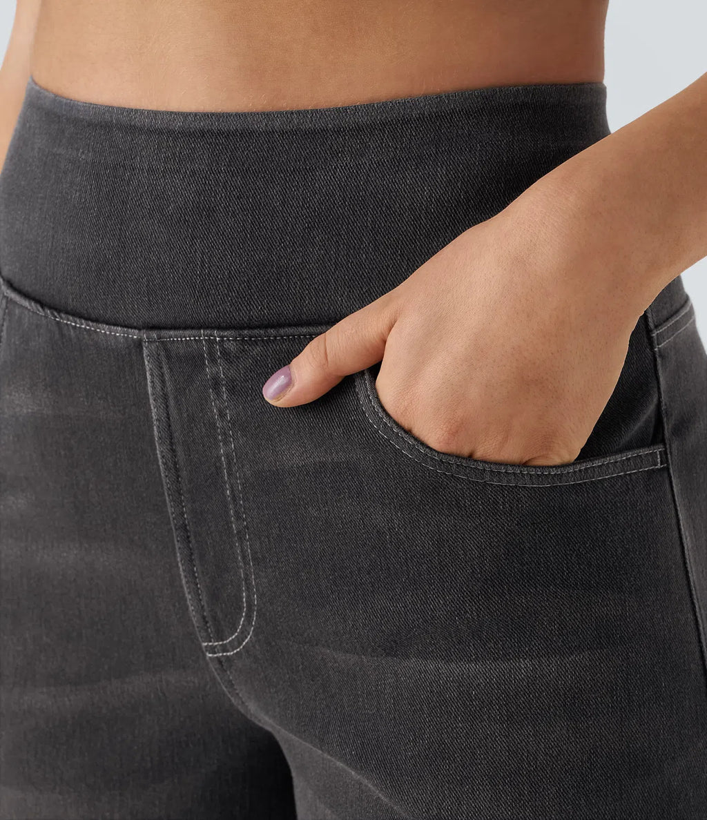 Marlowe – Pantalones cómodos de cintura alta moldeadores