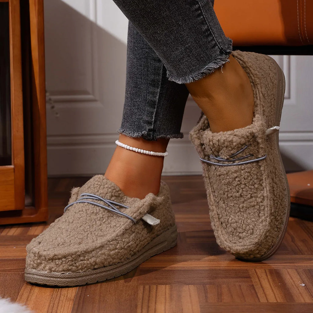 Claire – Zapatillas de casa cálidas en osito