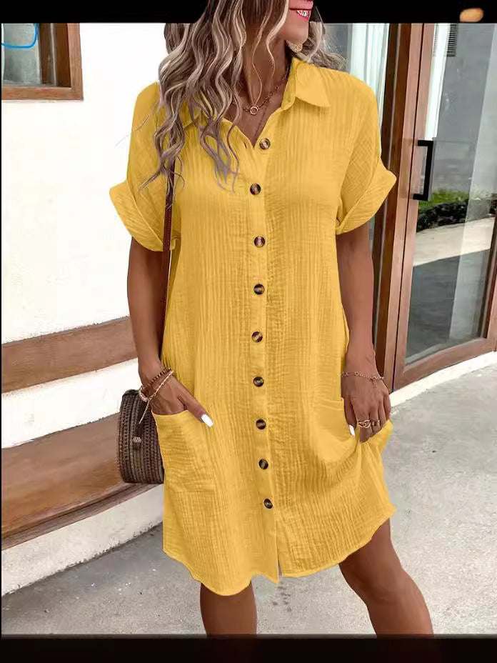 Mila – Vestido camisa con botones