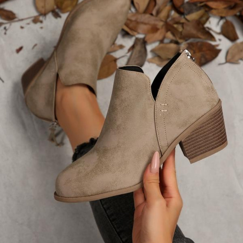 Botines Theodora con textura