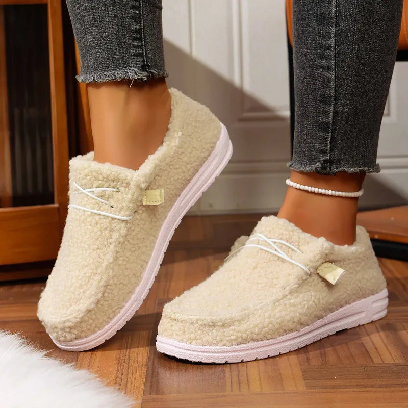 Claire – Zapatillas de casa cálidas en osito