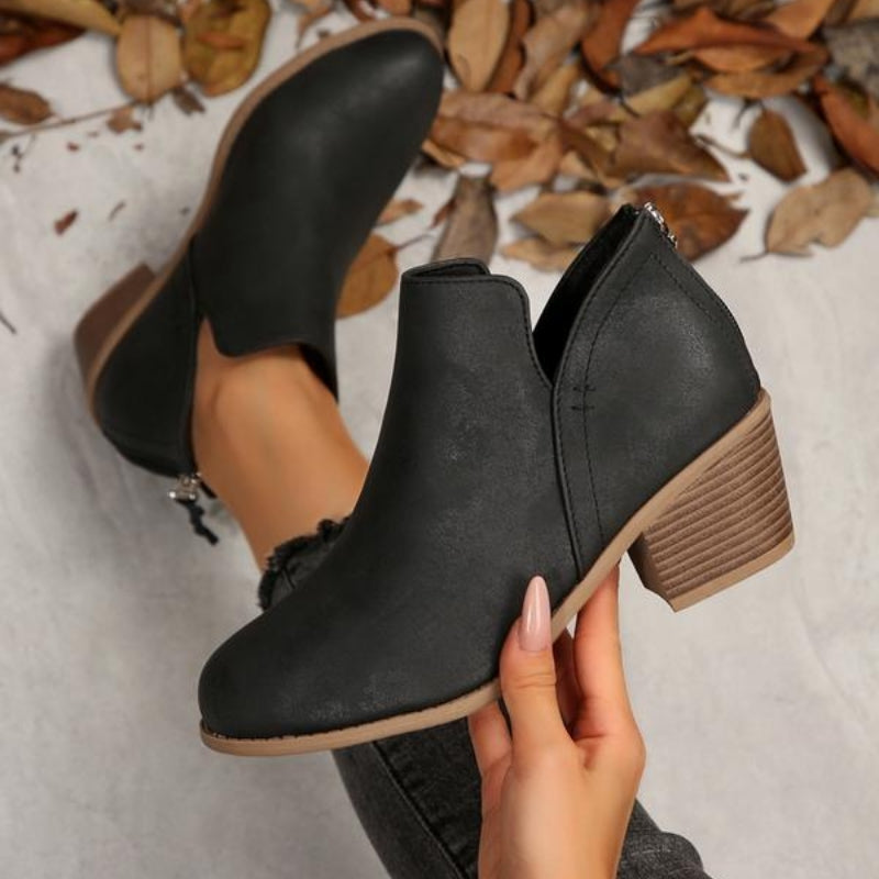 Botines Theodora con textura