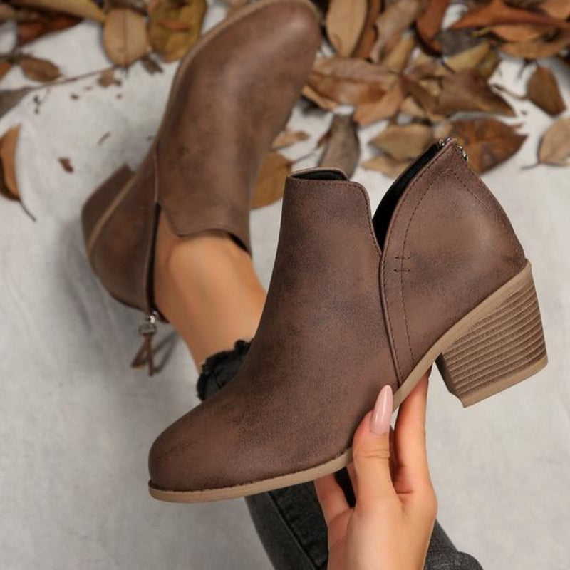 Botines Theodora con textura