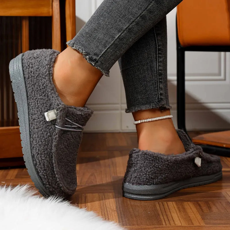 Claire – Zapatillas de casa cálidas en osito
