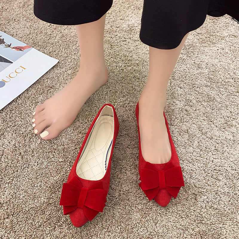 Amara – Zapato de tacón bloque con lazo