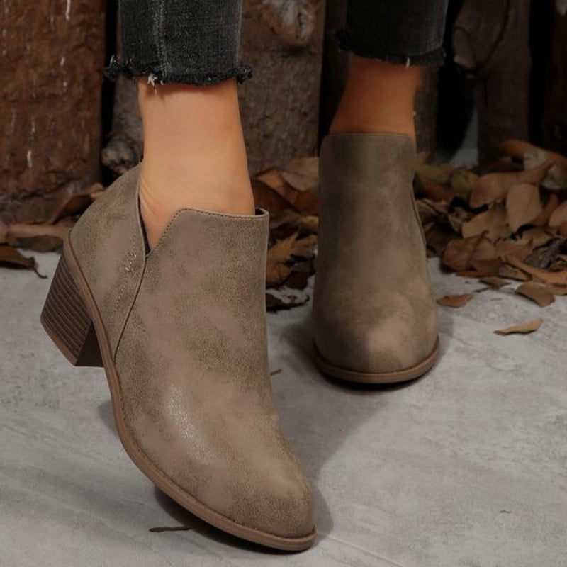 Botines Theodora con textura