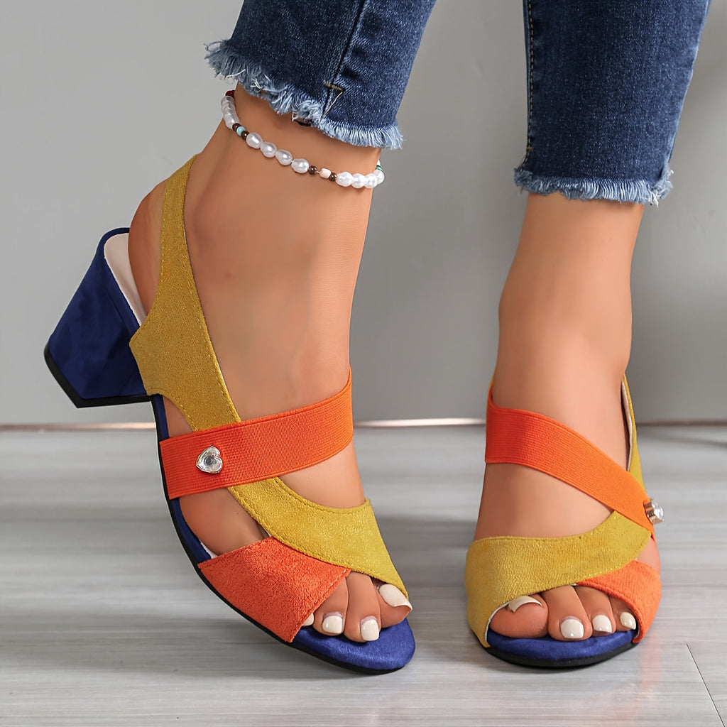 Linda | Sandalias con tacón ancho