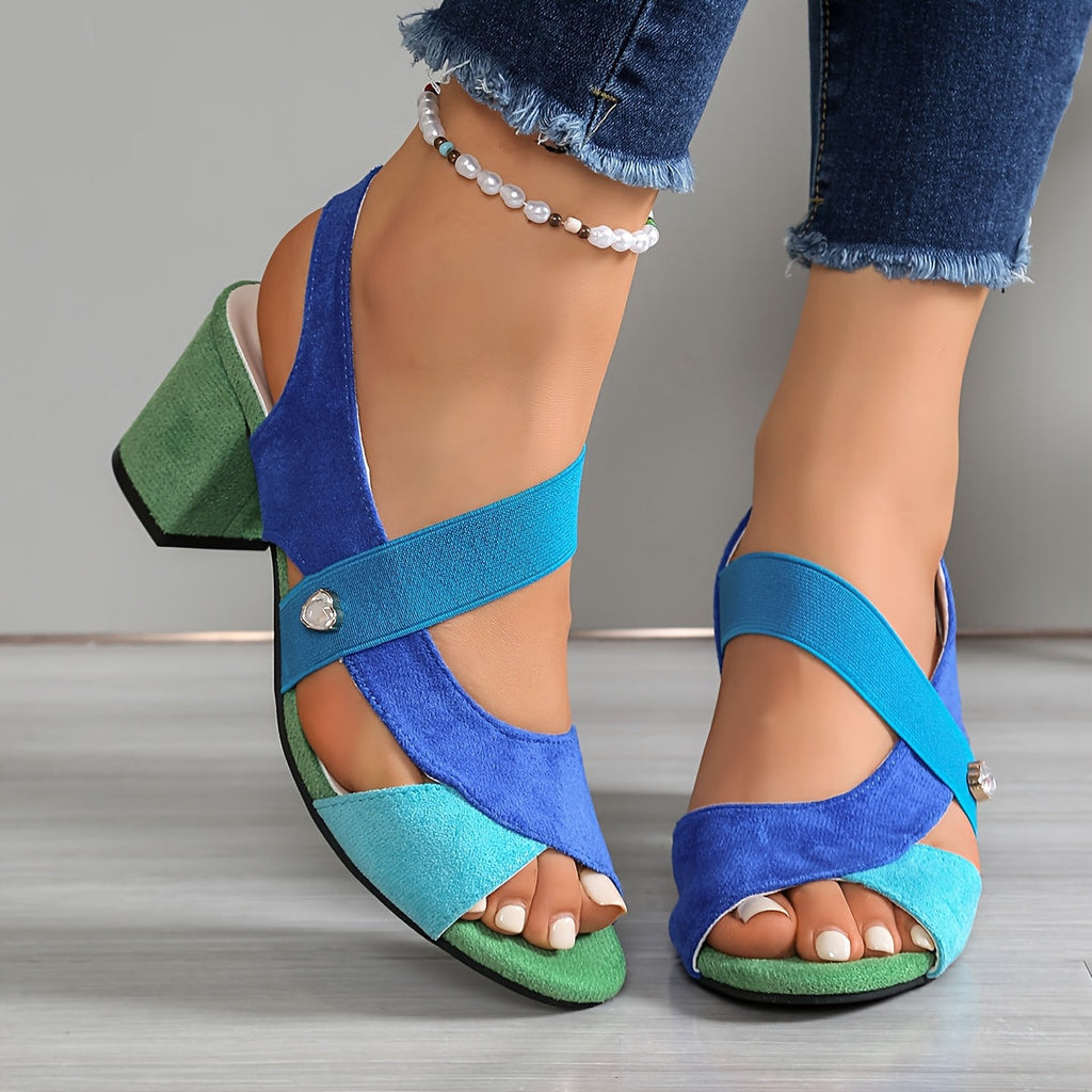 Linda | Sandalias con tacón ancho