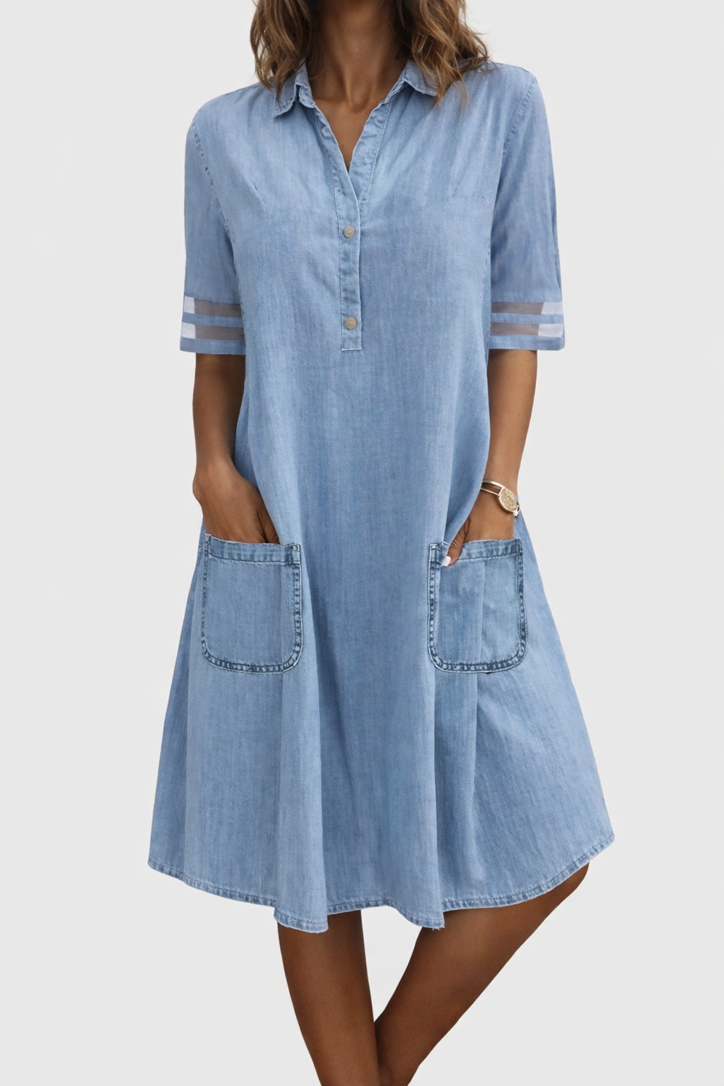 Brittany | Vestido de denim cómodo y favorecedor