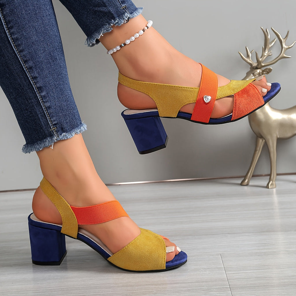 Linda | Sandalias con tacón ancho