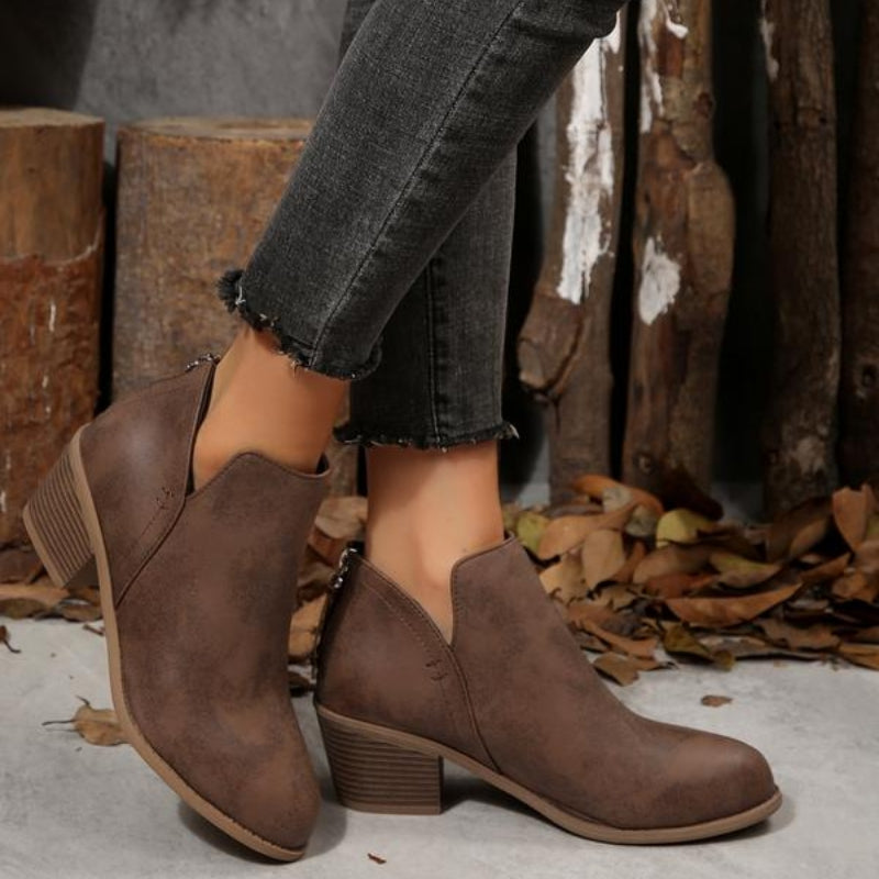 Botines Theodora con textura