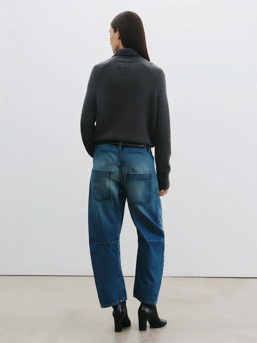 Elise – Conjunto en chiffon y denim
