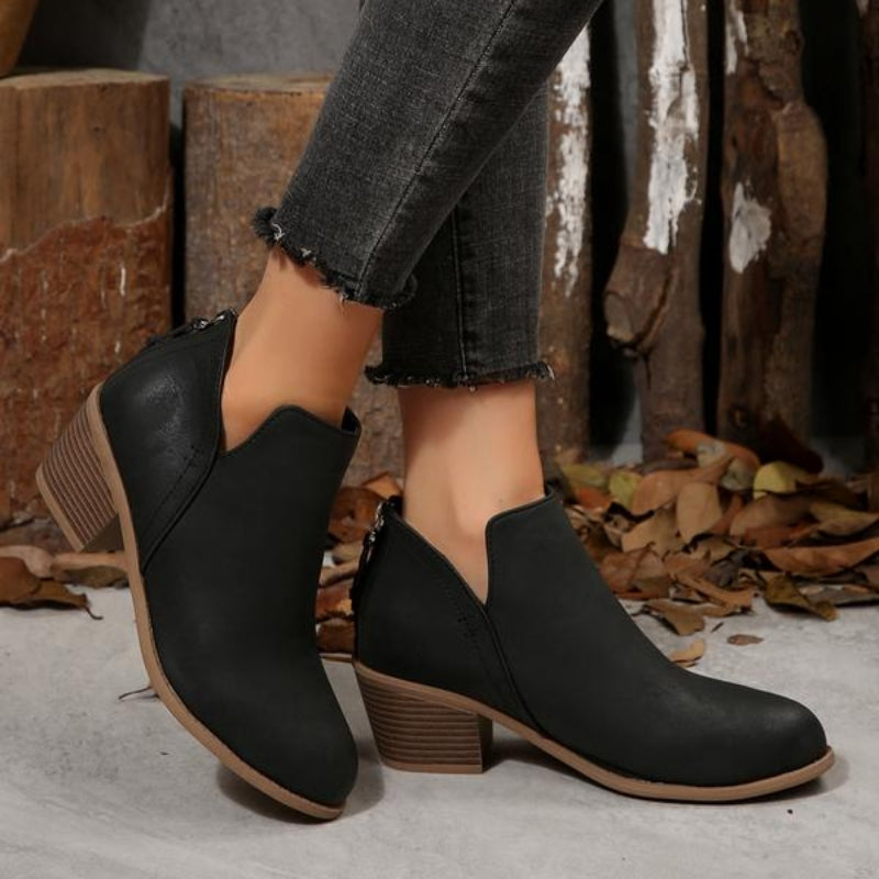 Botines Theodora con textura
