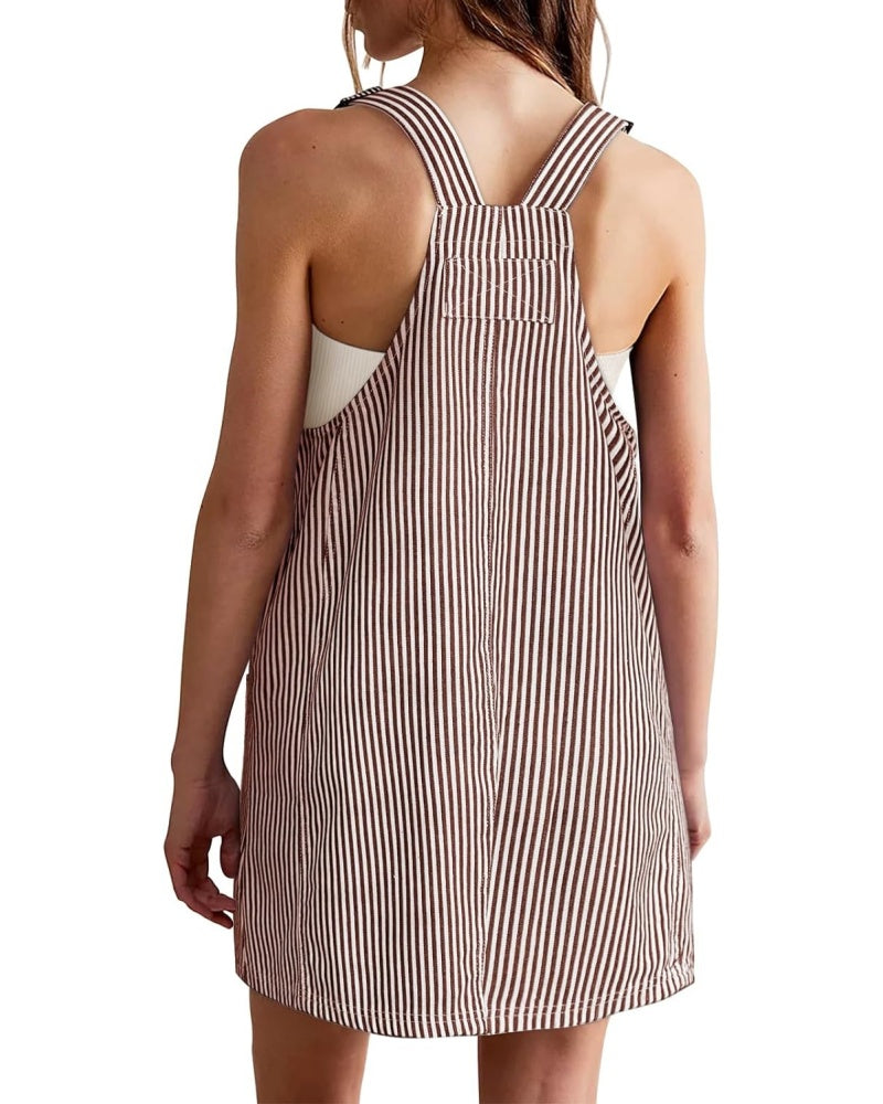 Amelia – Vestido tipo peto a rayas