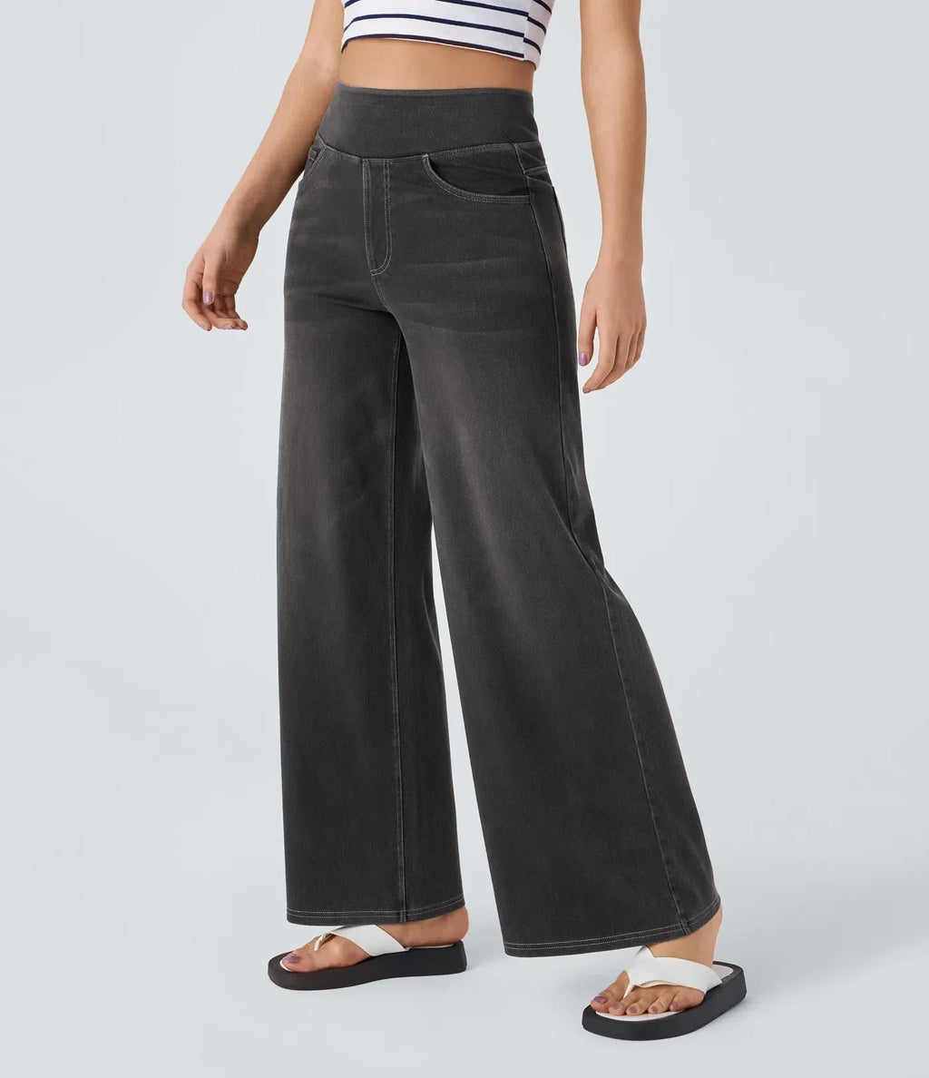 Marlowe – Pantalones cómodos de cintura alta moldeadores