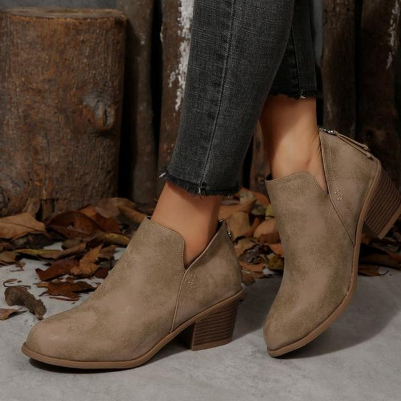 Botines Theodora con textura