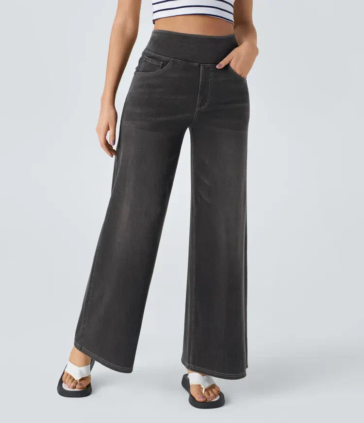 Marlowe – Pantalones cómodos de cintura alta moldeadores