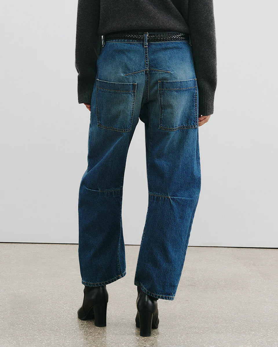 Elise – Conjunto en chiffon y denim
