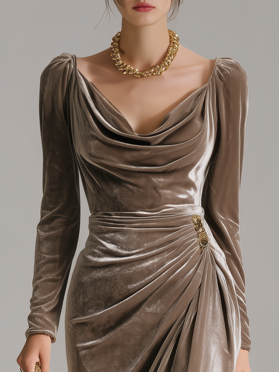 Imogen - Elegante vestido midi de encanto atemporal