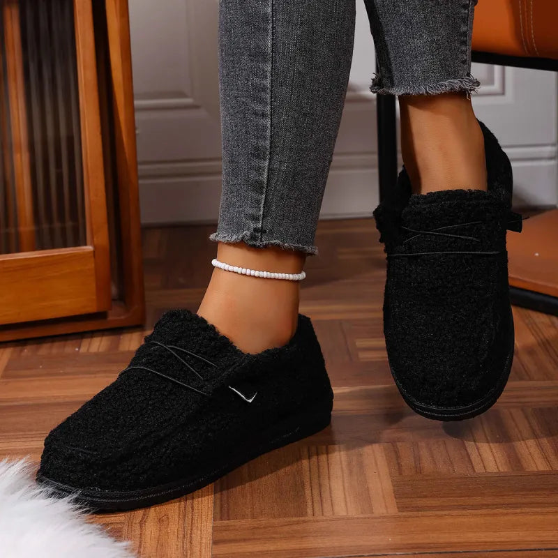 Claire – Zapatillas de casa cálidas en osito