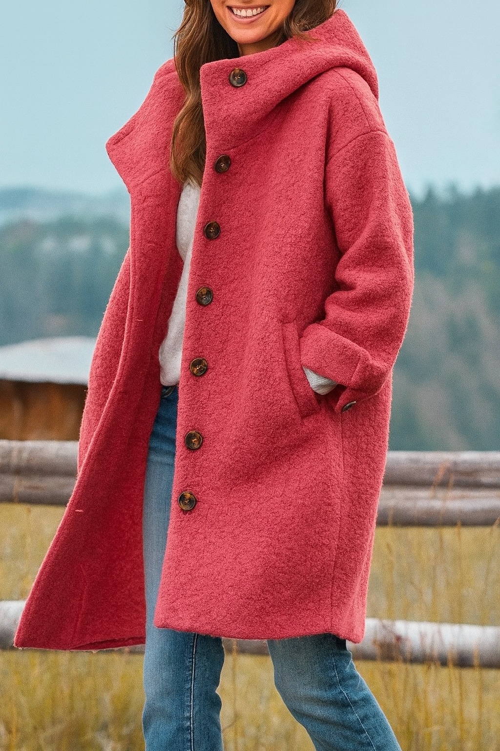 Eileen – Chaqueta con capucha de silueta elegante