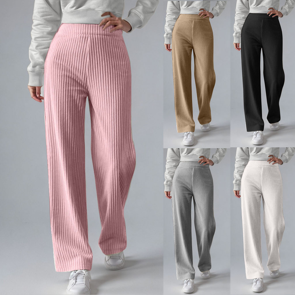 Everly - Pantalones de chándal de canalé