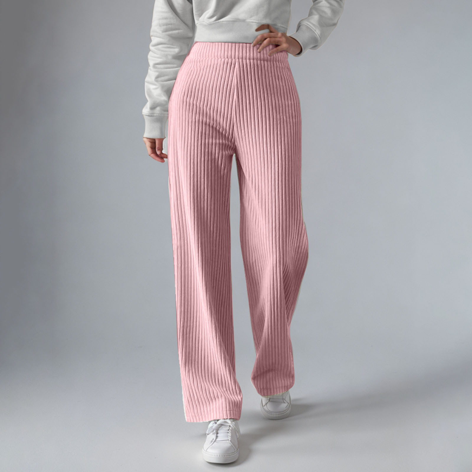 Everly - Pantalones de chándal de canalé