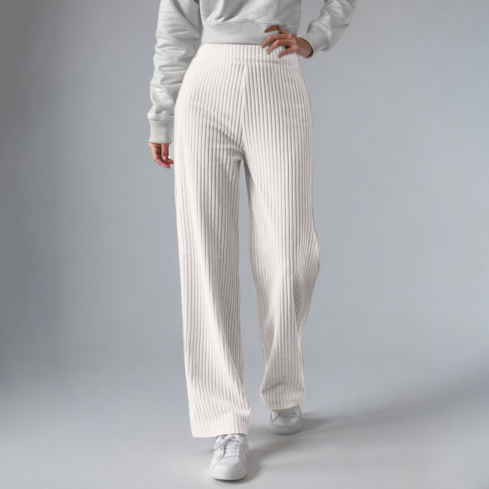 Everly - Pantalones de chándal de canalé