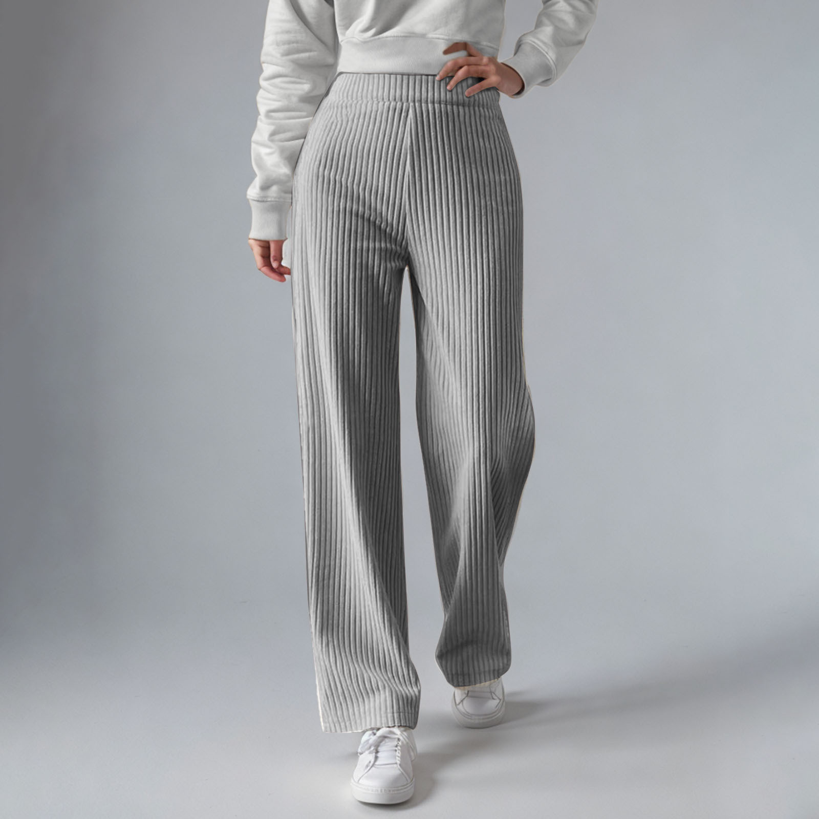 Everly - Pantalones de chándal de canalé