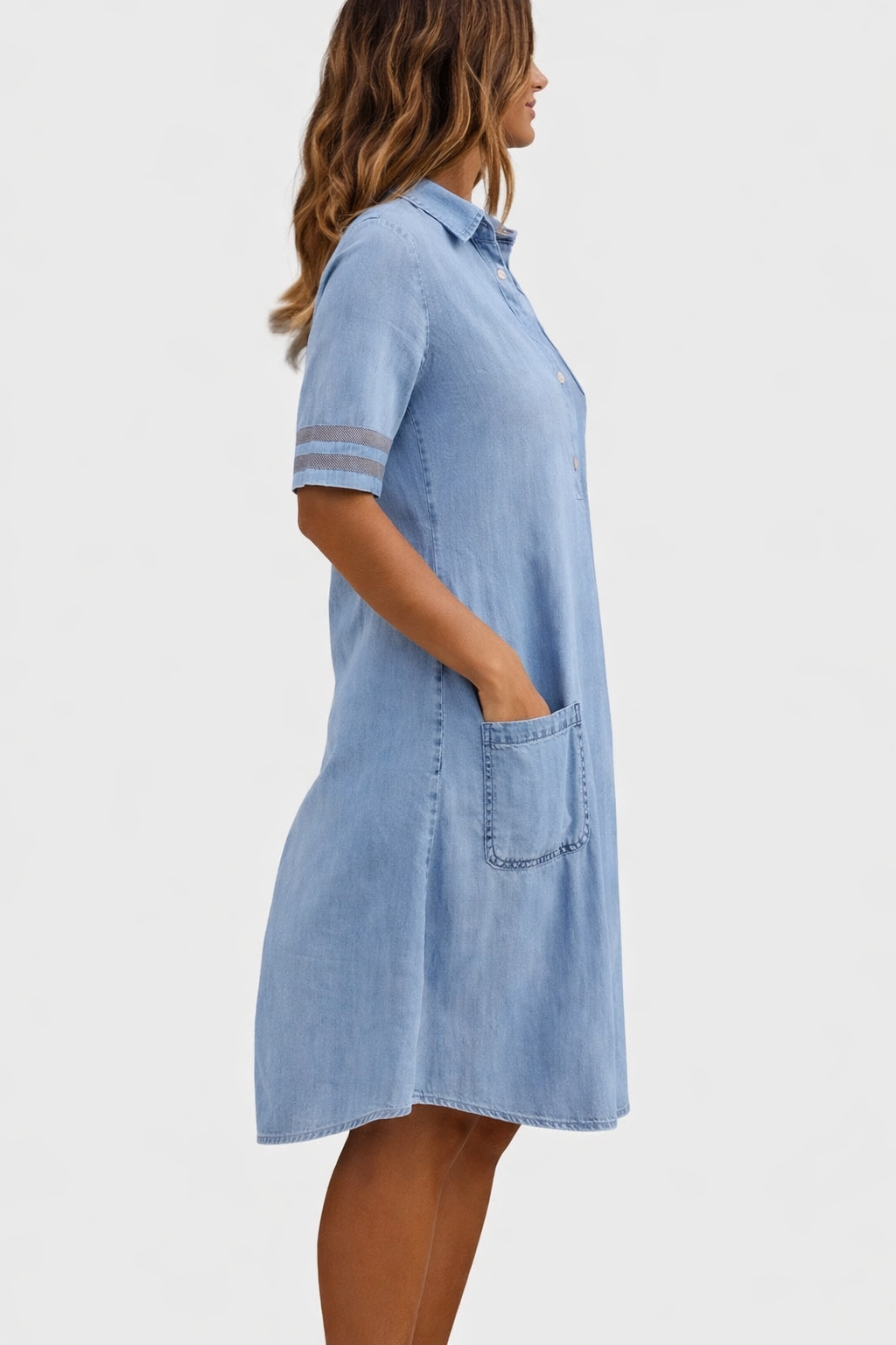 Brittany | Vestido de denim cómodo y favorecedor