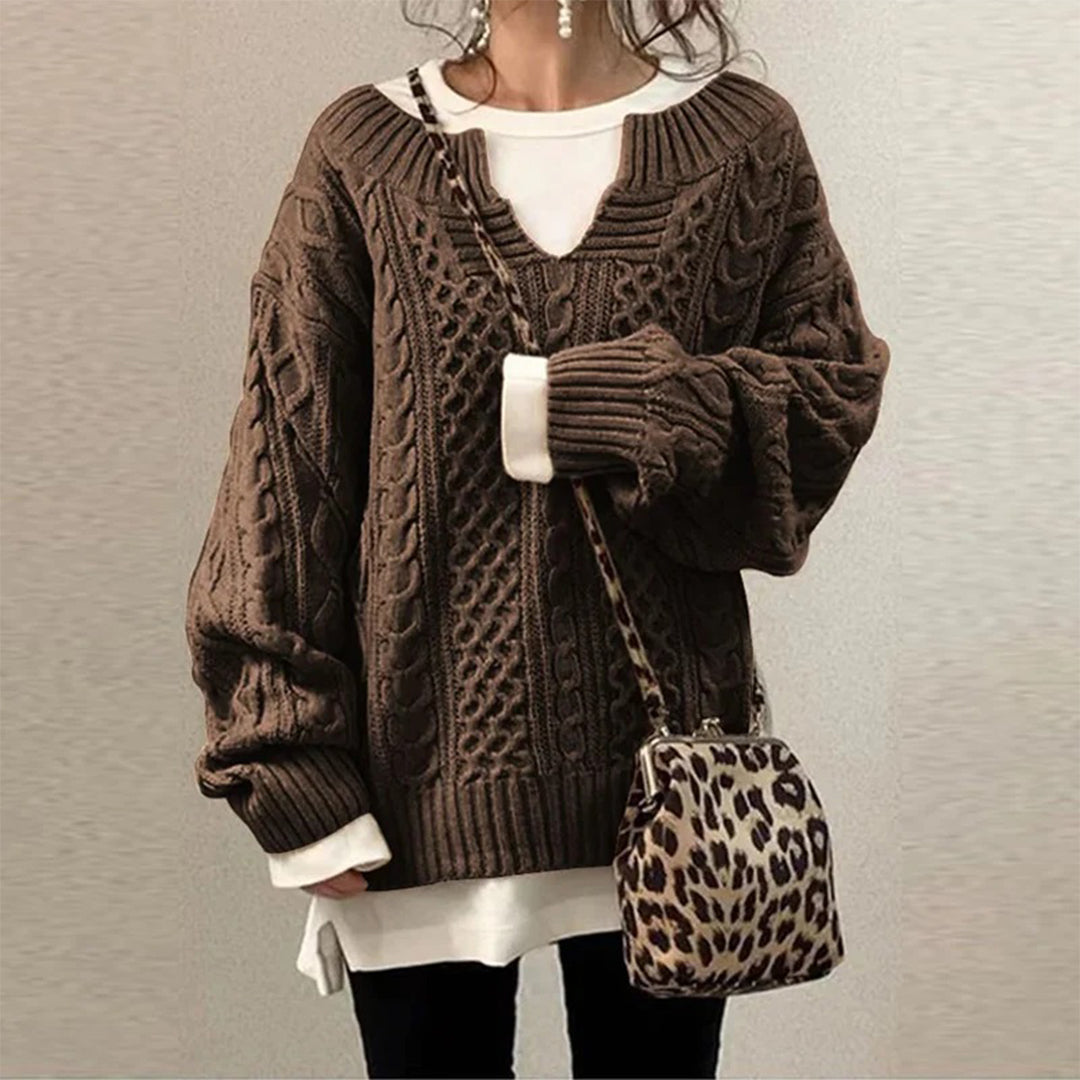 Maddie - Elegante suéter oversize de punto