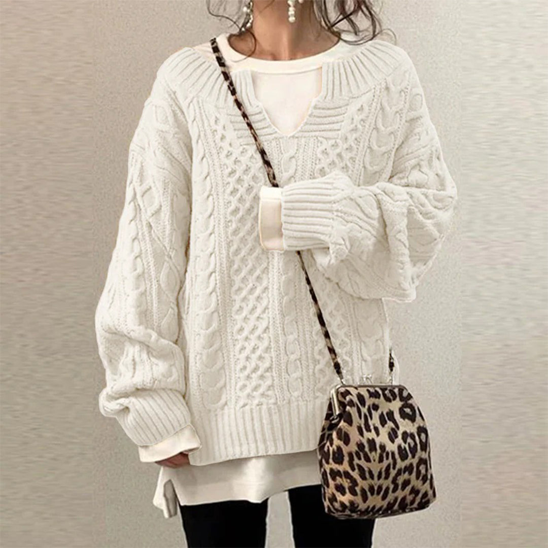 Maddie - Elegante suéter oversize de punto