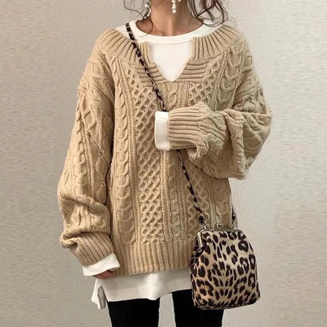 Maddie - Elegante suéter oversize de punto