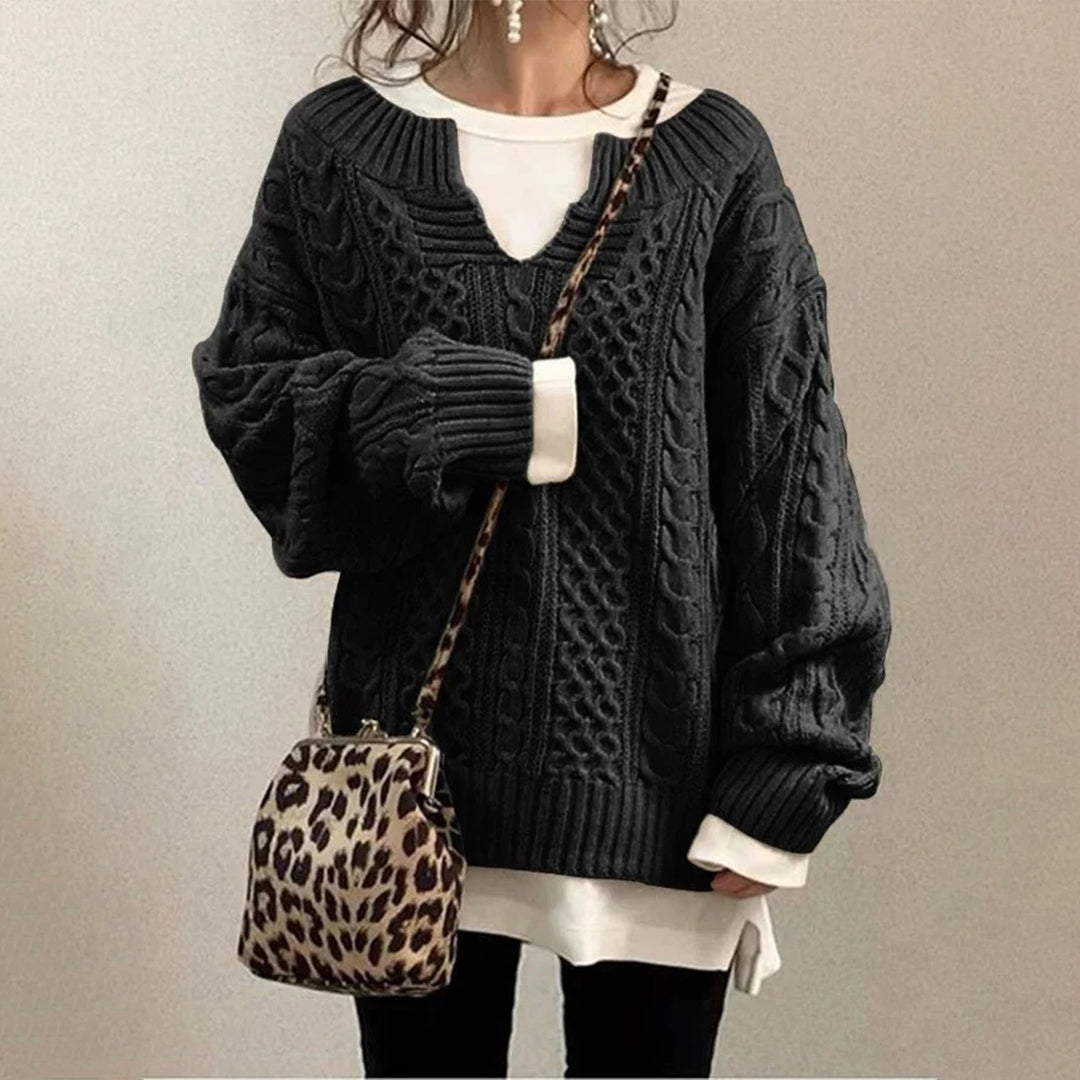 Maddie - Elegante suéter oversize de punto