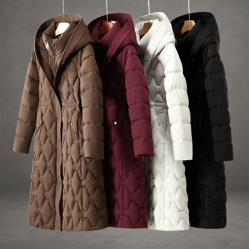 Josephina – Abrigo largo con capucha acolchada