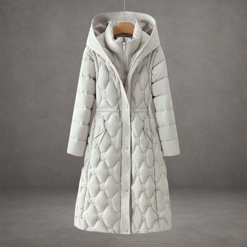 Josephina – Abrigo largo con capucha acolchada