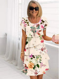 Elodie | Vestido elegante A-line con volantes