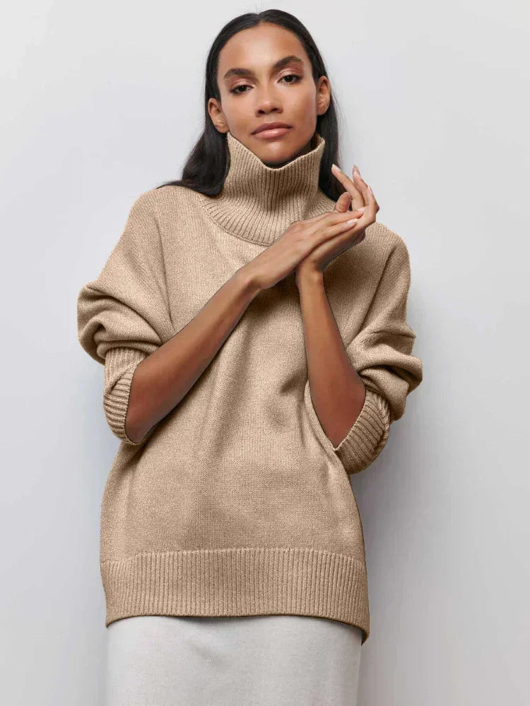 Eva - Suéter de cuello alto premium