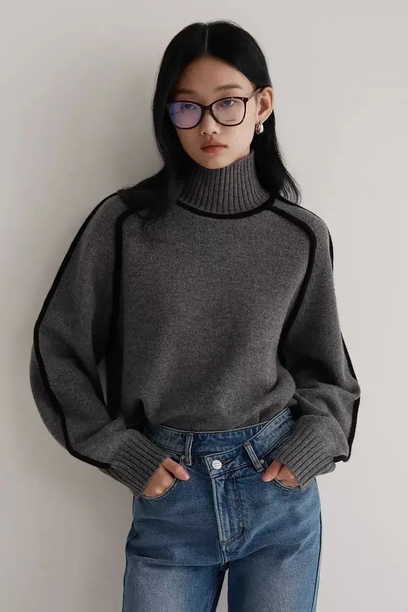 Olivia - Suéter de cuello alto esencial