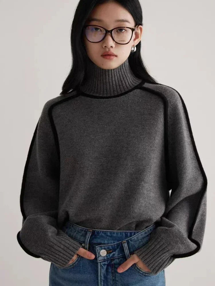 Olivia - Suéter de cuello alto esencial