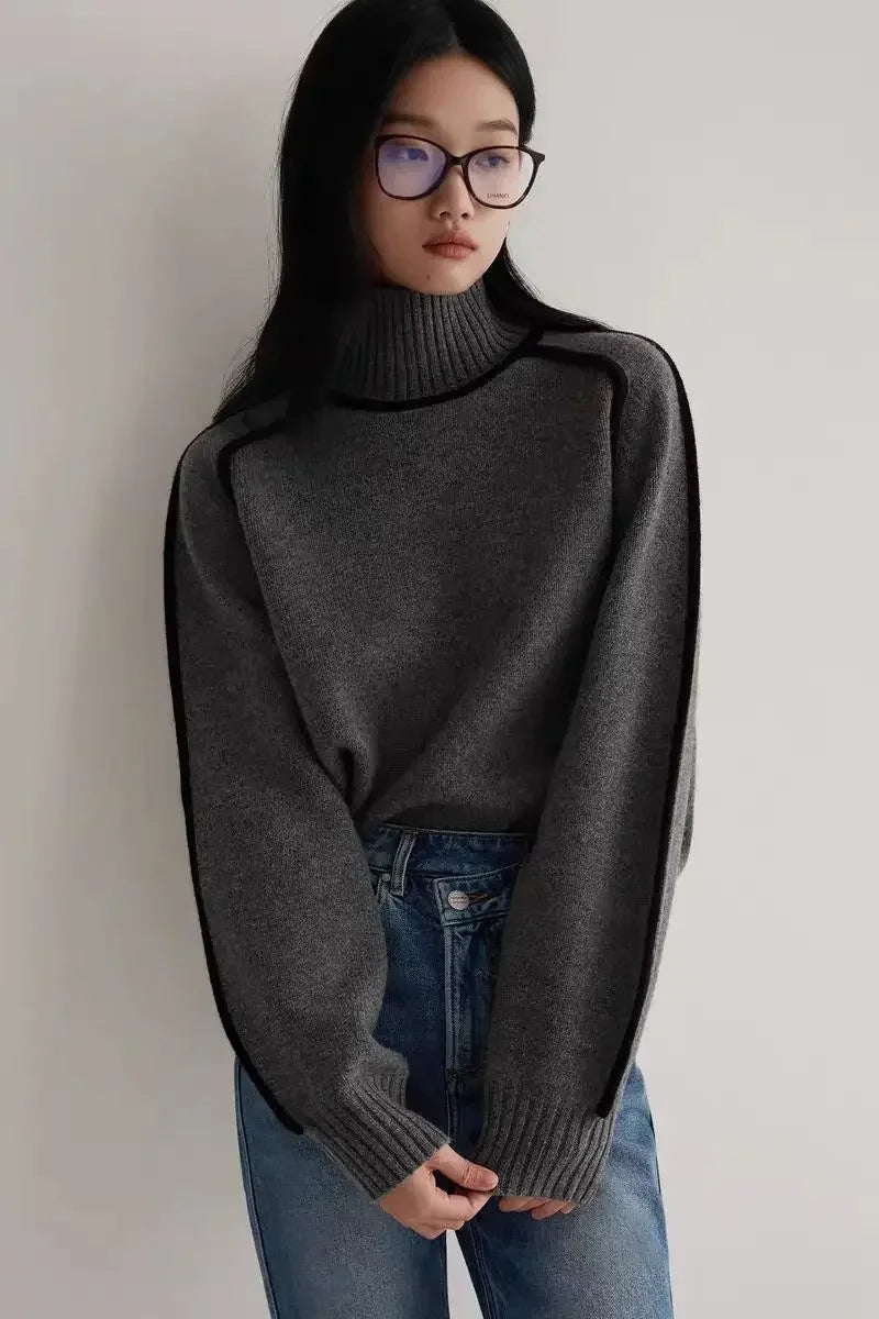 Olivia - Suéter de cuello alto esencial