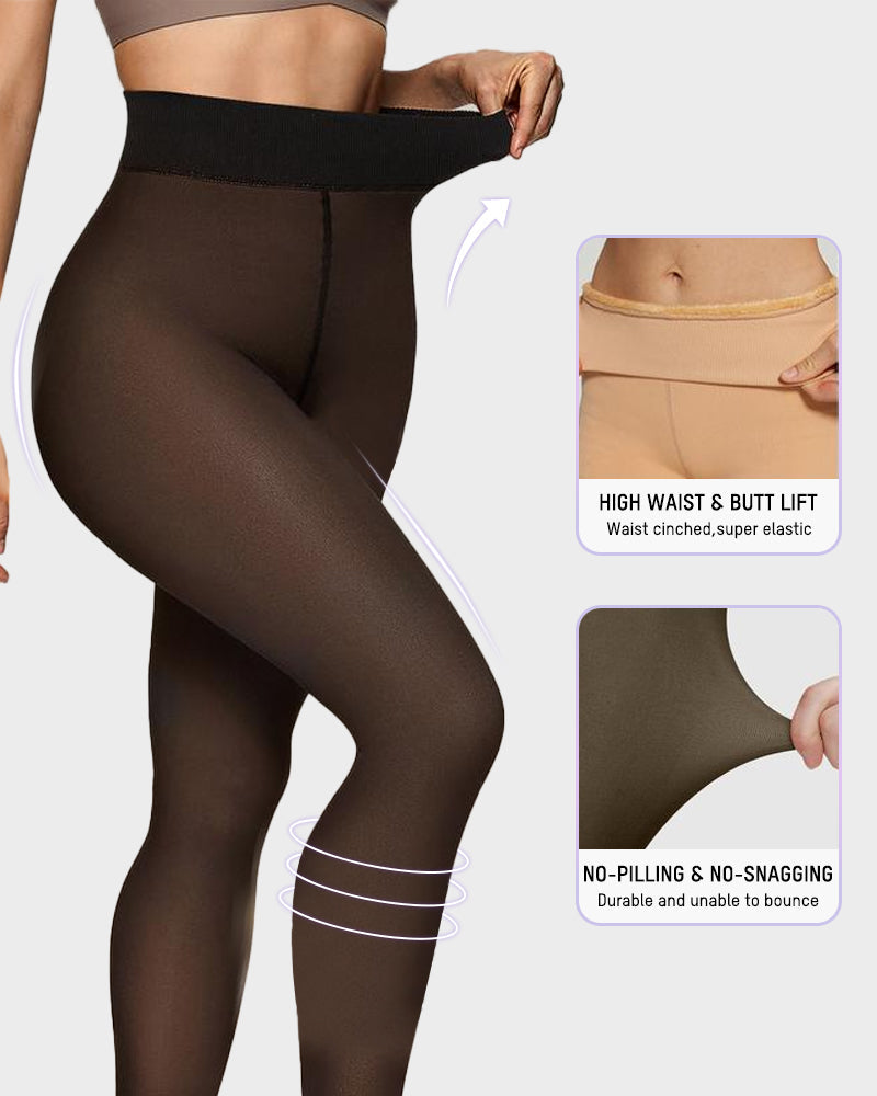 Margot – Medias semitransparentes forradas de felpa