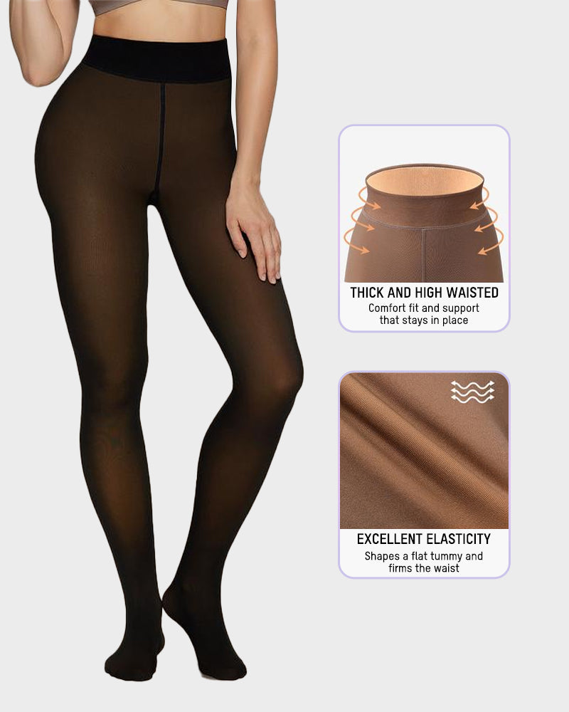 Margot – Medias semitransparentes forradas de felpa
