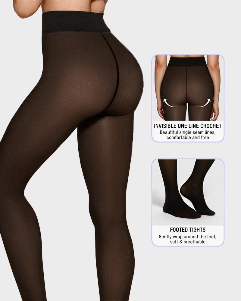 Margot – Medias semitransparentes forradas de felpa