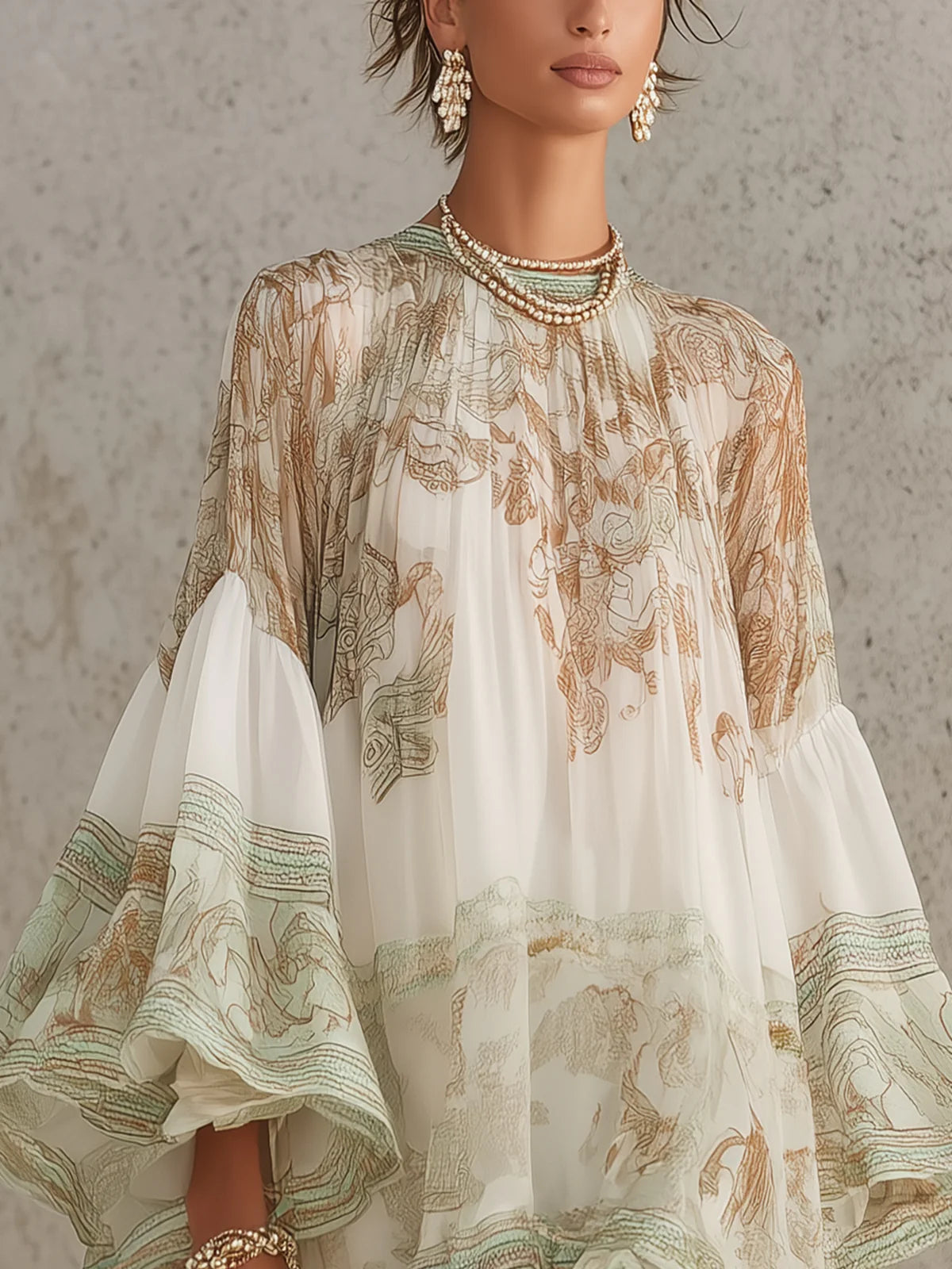 Avelisse | Vestido elegante de chiffon