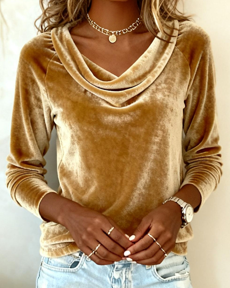 Margaret – Top elegante de terciopelo