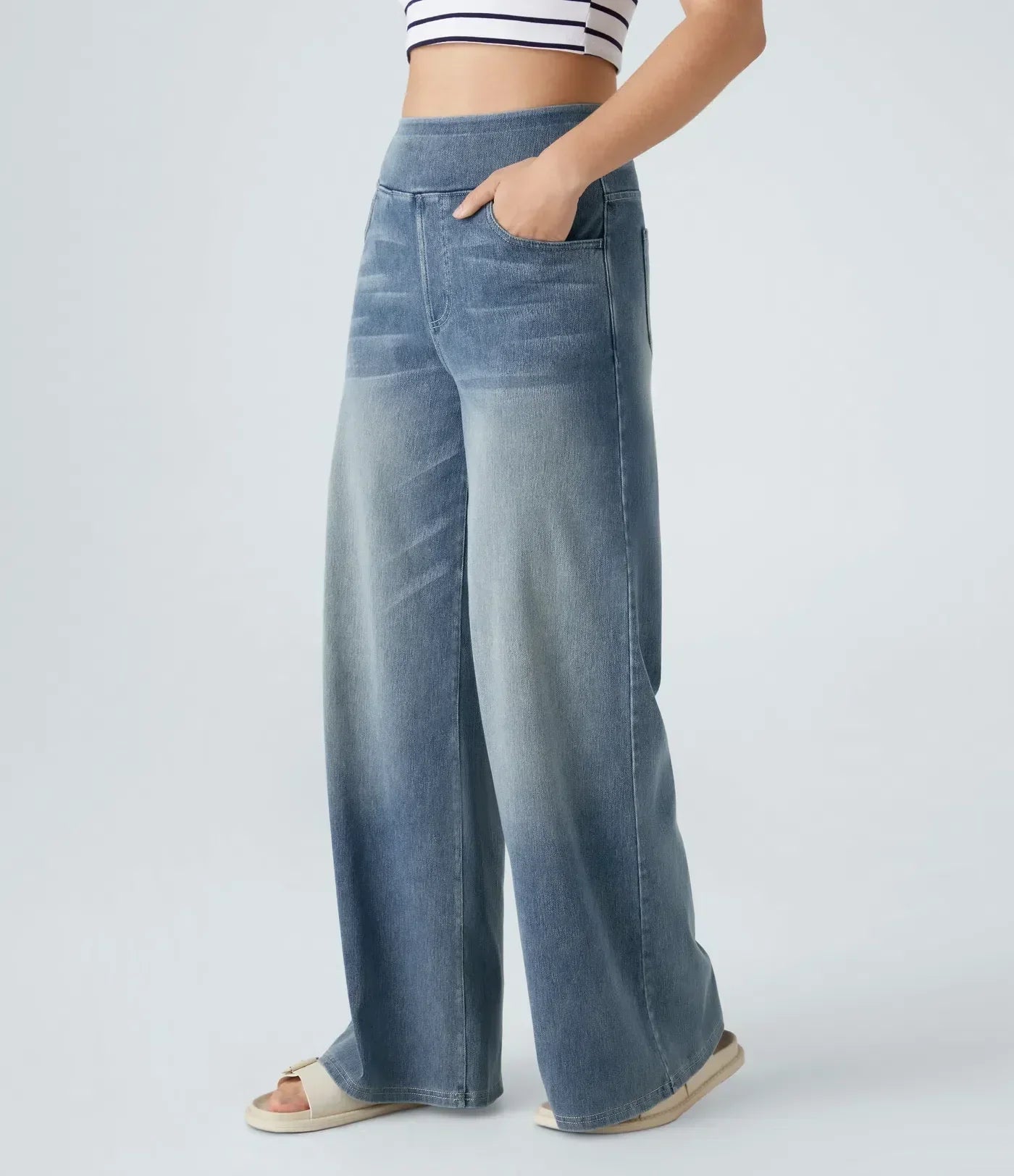 Marlowe – Pantalones cómodos de cintura alta moldeadores