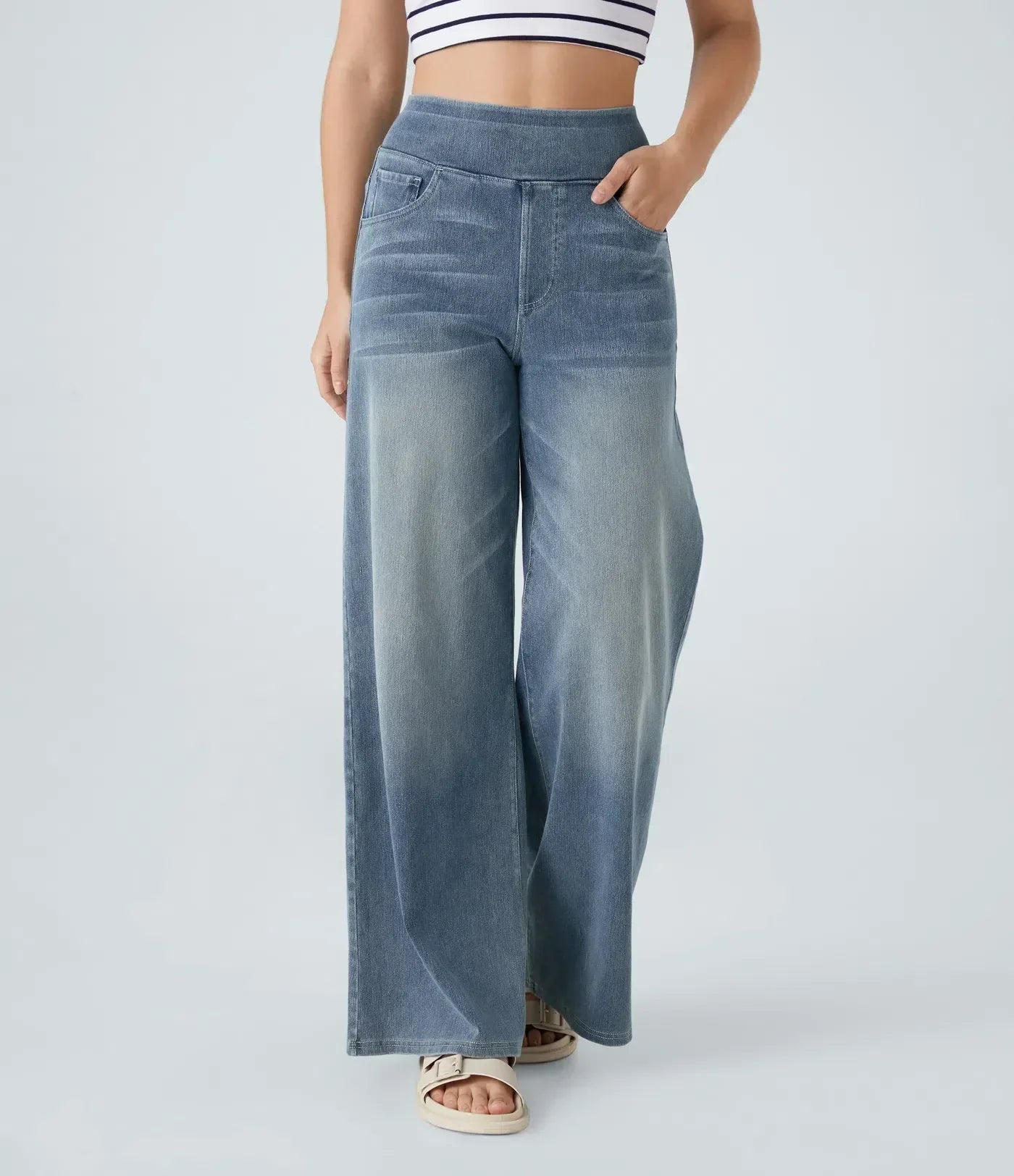 Marlowe – Pantalones cómodos de cintura alta moldeadores