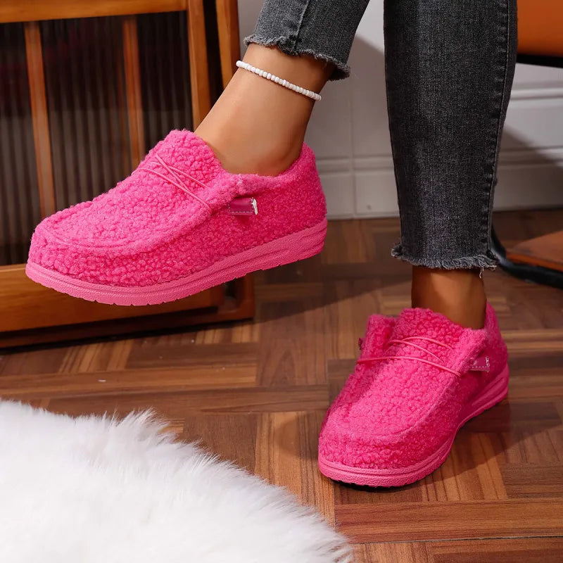 Claire – Zapatillas de casa cálidas en osito