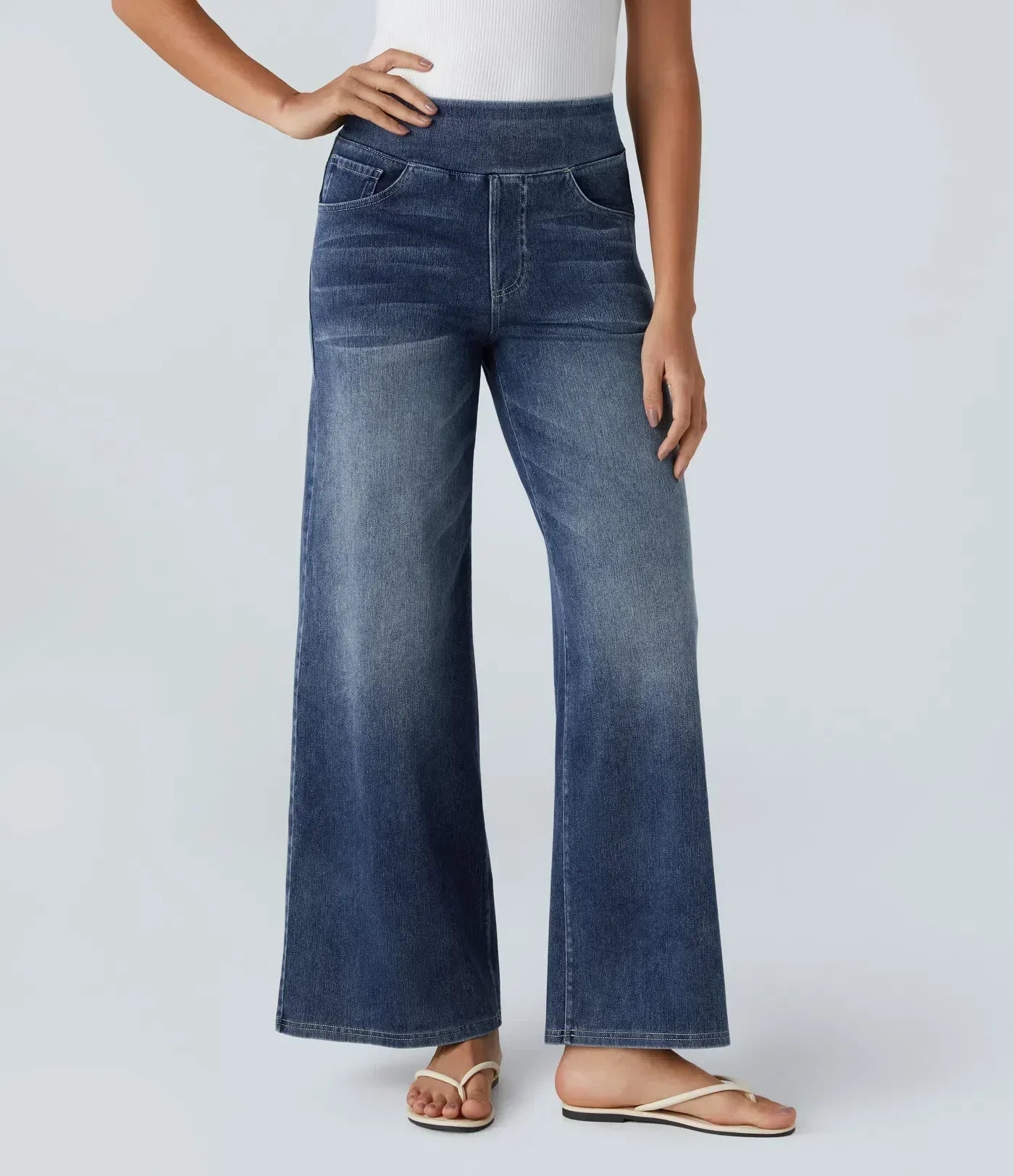 Marlowe – Pantalones cómodos de cintura alta moldeadores
